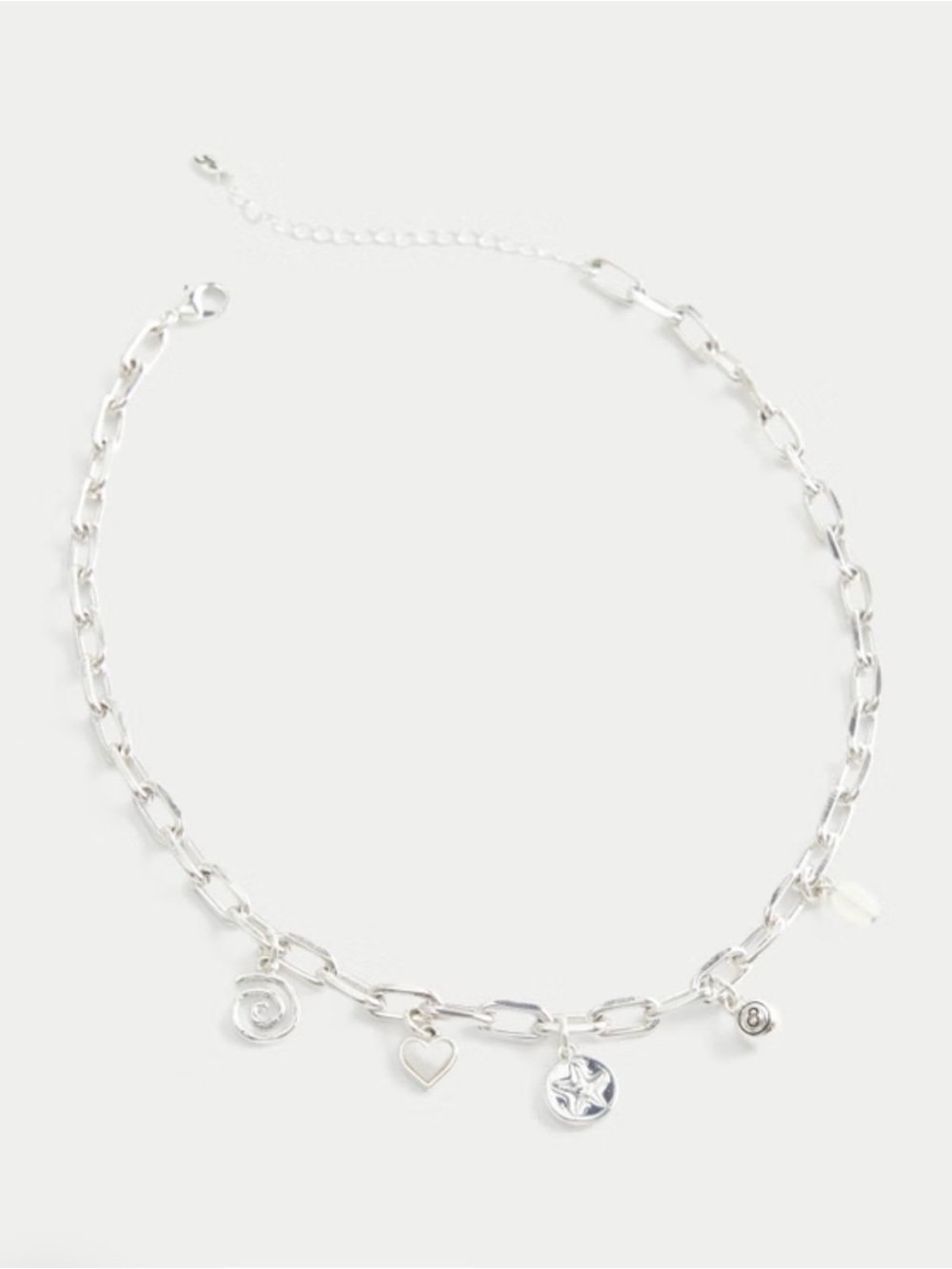 Hollister Women’s Silver Tone Charm Necklace